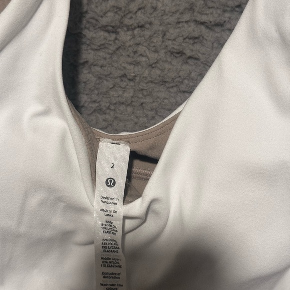 Lululemon align white tank size 2 - Picture 4 of 4